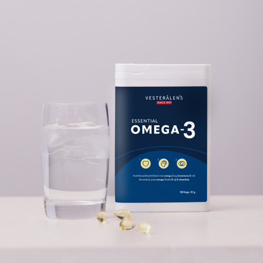 omega-3 & vattenglas
